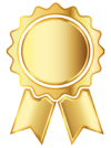 Gold award ribbon